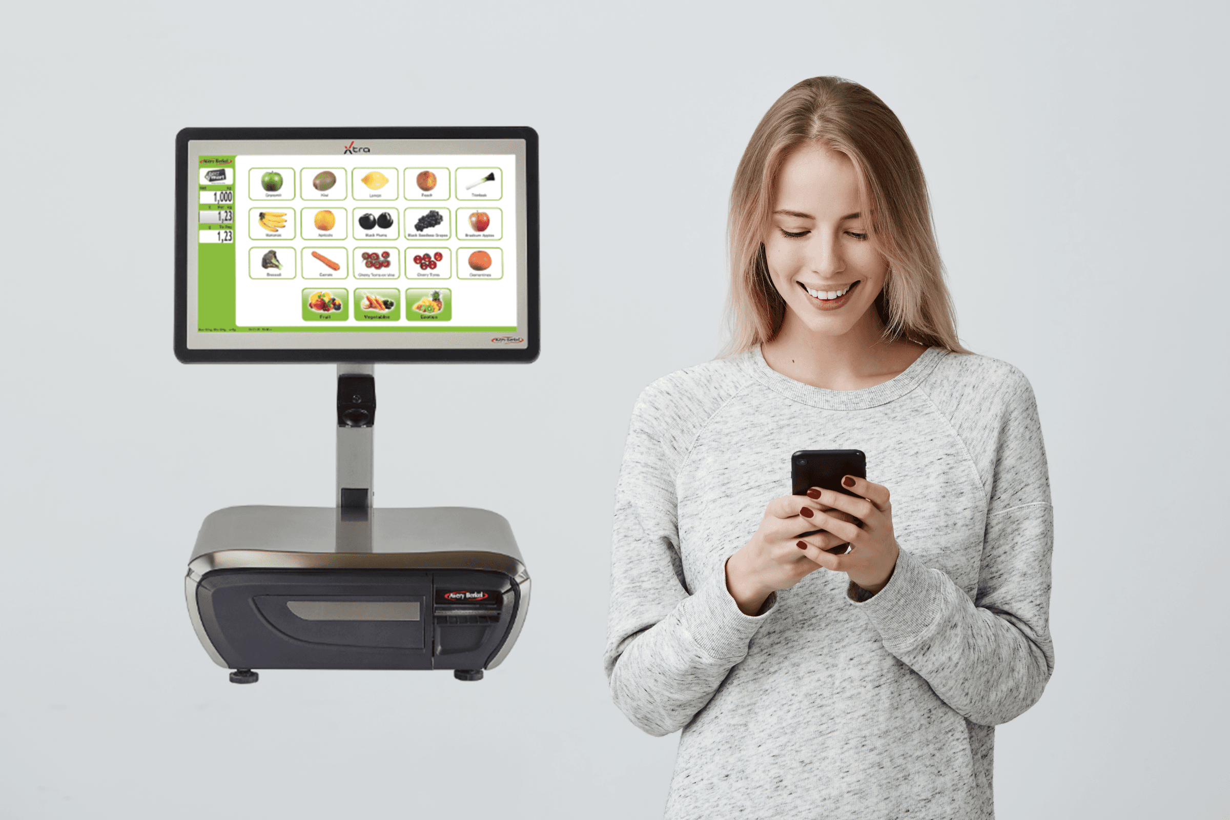 Remote self-service touchscreen control